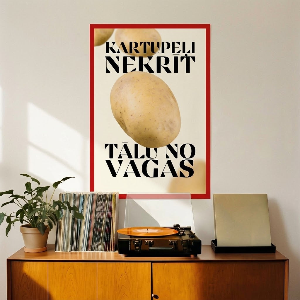 Plakāts «Kartupelis» – Gaišs fons