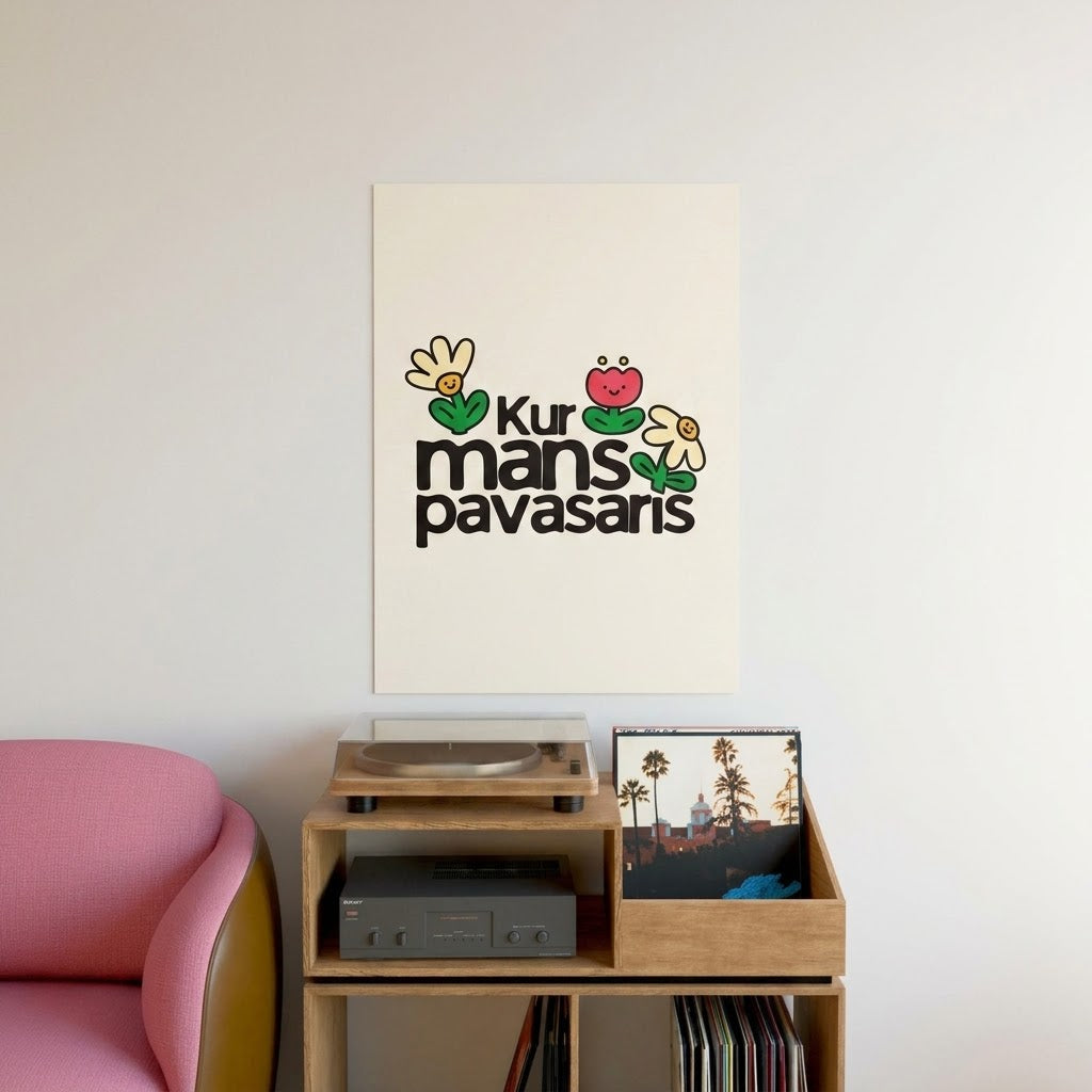 Plakāts «Kur mans pavasaris»